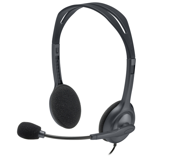 Logitech H111 (981-000593) – stereokuulokemikrofoni, musta